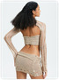 Y2k Camel Two-Piece Set