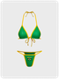Brasil Spaghetti Tight Y2K Two-Piece Set