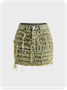 Plain Y2K Tight Denim Skirt