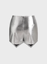 【Final Sale】Metallic High Elasticity Mini Shorts