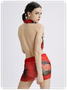 Y2k Red Mesh Cross neck Dress Mini Dress