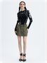 Street Black Patchwork Bodysuit