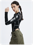 Street Black Patchwork Bodysuit