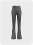 Activewear Plain Top With Pant Two-Piece Set