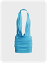 Halter Plain Sleeveless Short Dress