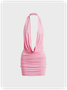 Halter Plain Sleeveless Short Dress