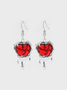 Metal Heart/Cordate Earrings