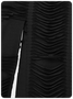 Slit Texture Fabric Strapless Plain Sleeveless Maxi Dress