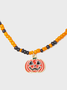 Halloween Metal Pumpkin Pattern Necklace