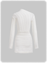 Cut Out Plain Long Sleeve Short Sweater Dress