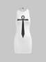 【Final Sale】Halter Cross Sleeveless Short Dress