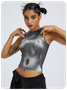 Tight Y2K Crew Neck Human Body Tank Top