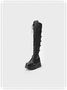 Leather Lace Up Plain Punk Fashion Boots