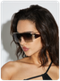 Square Frame Plastic Plain Sunglasses