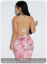 Backless Halter Butterfly Sleeveless Maxi Dress