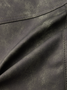 PU Turtleneck Long Sleeve Crop Jacket