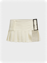 Plain Pleated Short Skirt