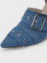 Pointed Toe Adjustable Buckle High Heel Strap Single Shoes
