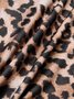 slim Spaghetti Leopard Sleeveless Maxi Dress