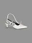 Pointed Toe Lace-Up Block Heel Strap Single Shoes