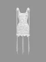 Spaghetti Lace Sleeveless Mini Dress