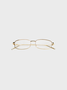 Metal Metal Frame Plain Glasses & Eyewear Accessory