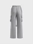 Jersey Plain Cargo Pants Sweatpants & Joggers