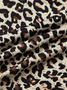 Jersey Leopard Slim Fit Pants Shorts