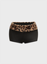 Faux Fur Animal Print Top With Pants Two-Piece Set