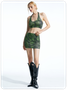 Y2K Green Polka Dot Two-Piece Set