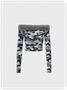 Street Gray Camo Boat Neck Top Women Top