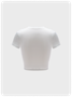Y2K White Body Print Crew Neck Top T-Shirt