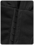 【Final Sale】Street Black Hoodie Corset Top Hoodie & Sweatshirt