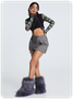 Street Black Camo Backless Top Women Top