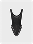 【Final Sale】Y2K Black Mesh Double Layer Bodysuit