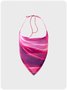 【Final Sale】Y2K Pink Lace-Up Design Water Wave Top Tank Top & Cami
