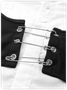 【Final Sale】Y2K Black-White Top Blouse