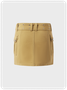 Street White Metal Pockets Bottom Skirt