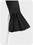 【Final Sale】Edgy Black Asymmetrical Design Top T-Shirt