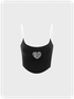 【Final Sale】Y2K Black Top Tank Top & Cami