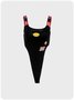 【Clearance Sale】Street Black Sleeveless Embroidery Cyberpunk Top Bodysuit