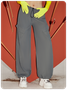 Street Gray Pockets Bottom Pants