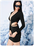 【Final Sale】Street Black Cut Out Dress Mini Dress