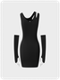 Street Black Dress Mini Dress