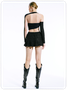 【Final Sale】Y2K Black Asymmetrical Design Deconstructed Top Women Top