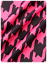 Edgy Pink Tube Top Houndstooth Arm Sleeves Party Dress Mini Dress