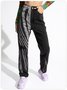 【Final Sale】Casual Black Bottom Jeans