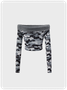 Street Gray Camo Boat Neck Top Women Top