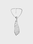 Y2K White Patchwork Plaid Ruffle Accessory Necktie