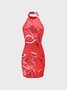 【Final Sale】Fashion Red Dress Mini Dress